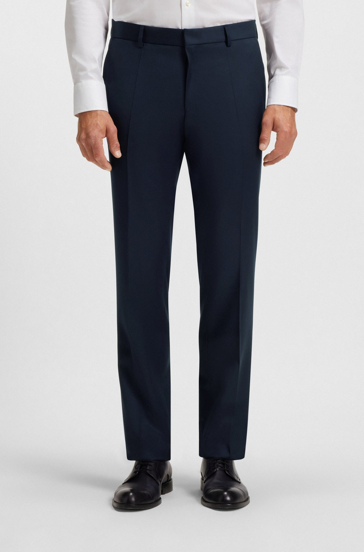 SLIM-FIT TROUSERS IN VIRGIN-WOOL SERGE - 2