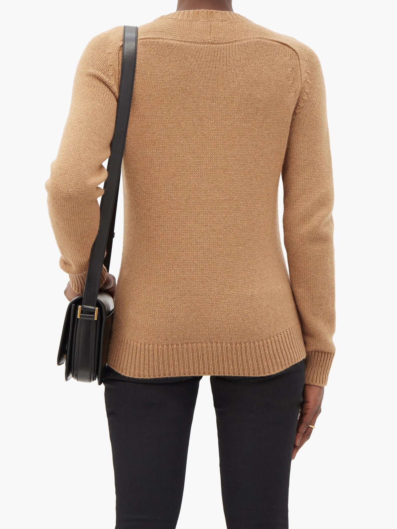 Round-neck camel-hair sweater - 5