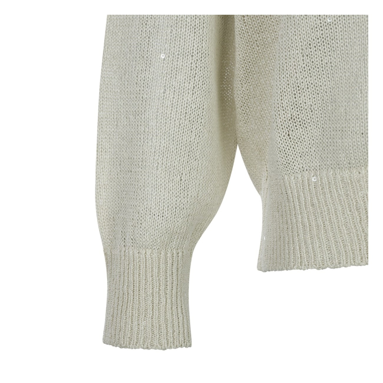 grey linen and silk knitwear - 4