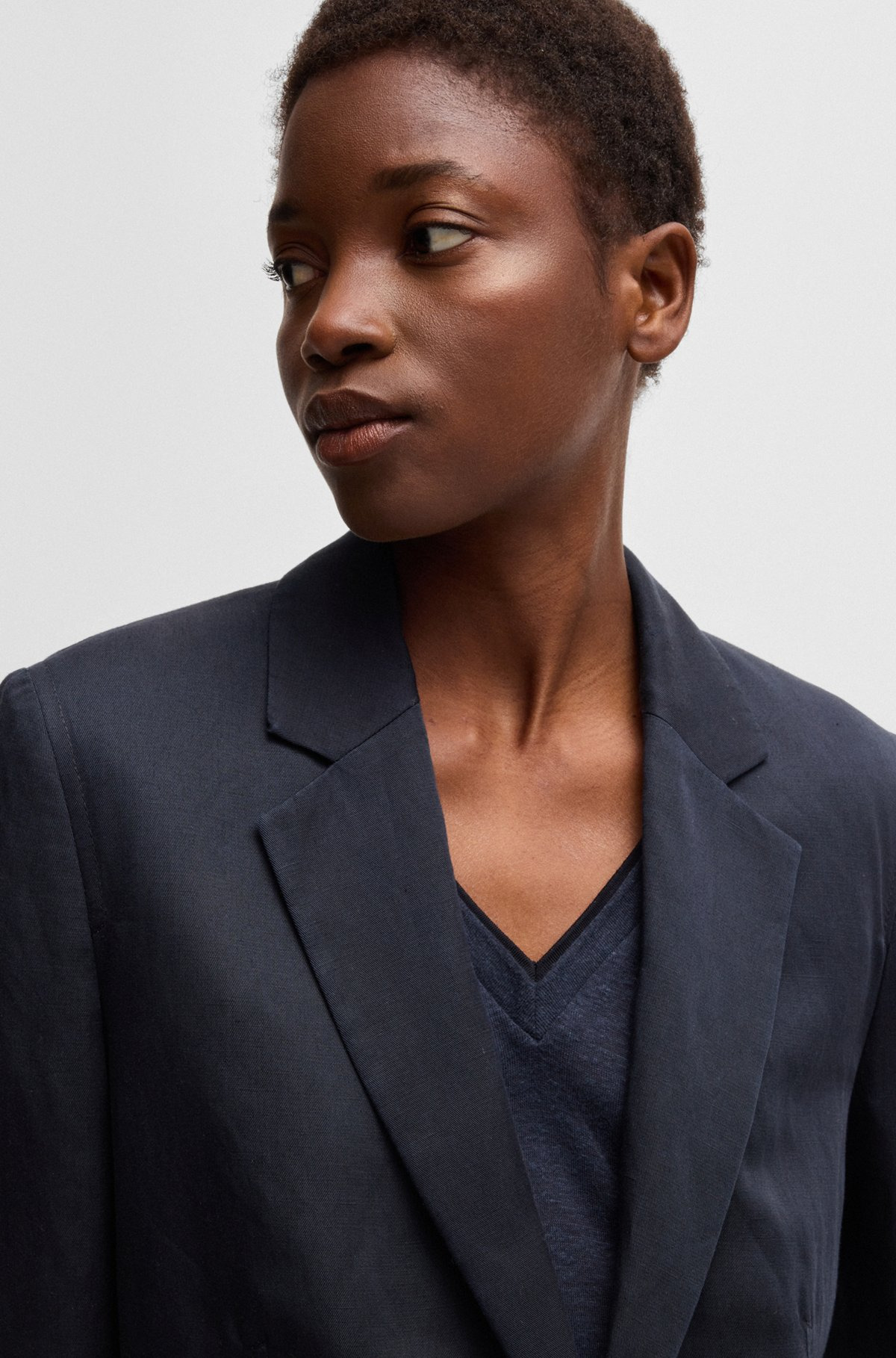 RELAXED-FIT BLAZER WITH TWO-BUTTON CLOSURE - 5