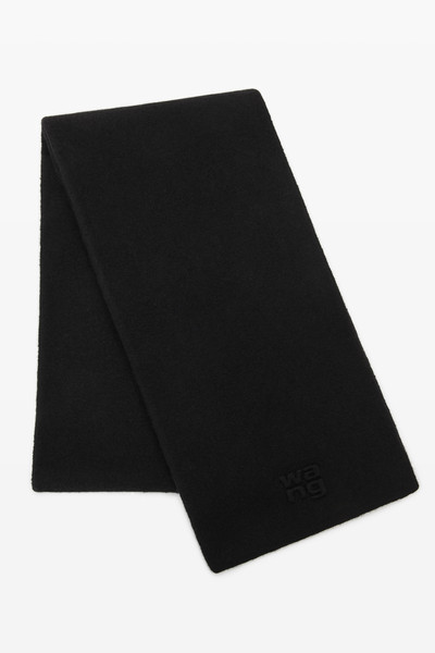 Alexander Wang logo scarf in soft stretch wool outlook