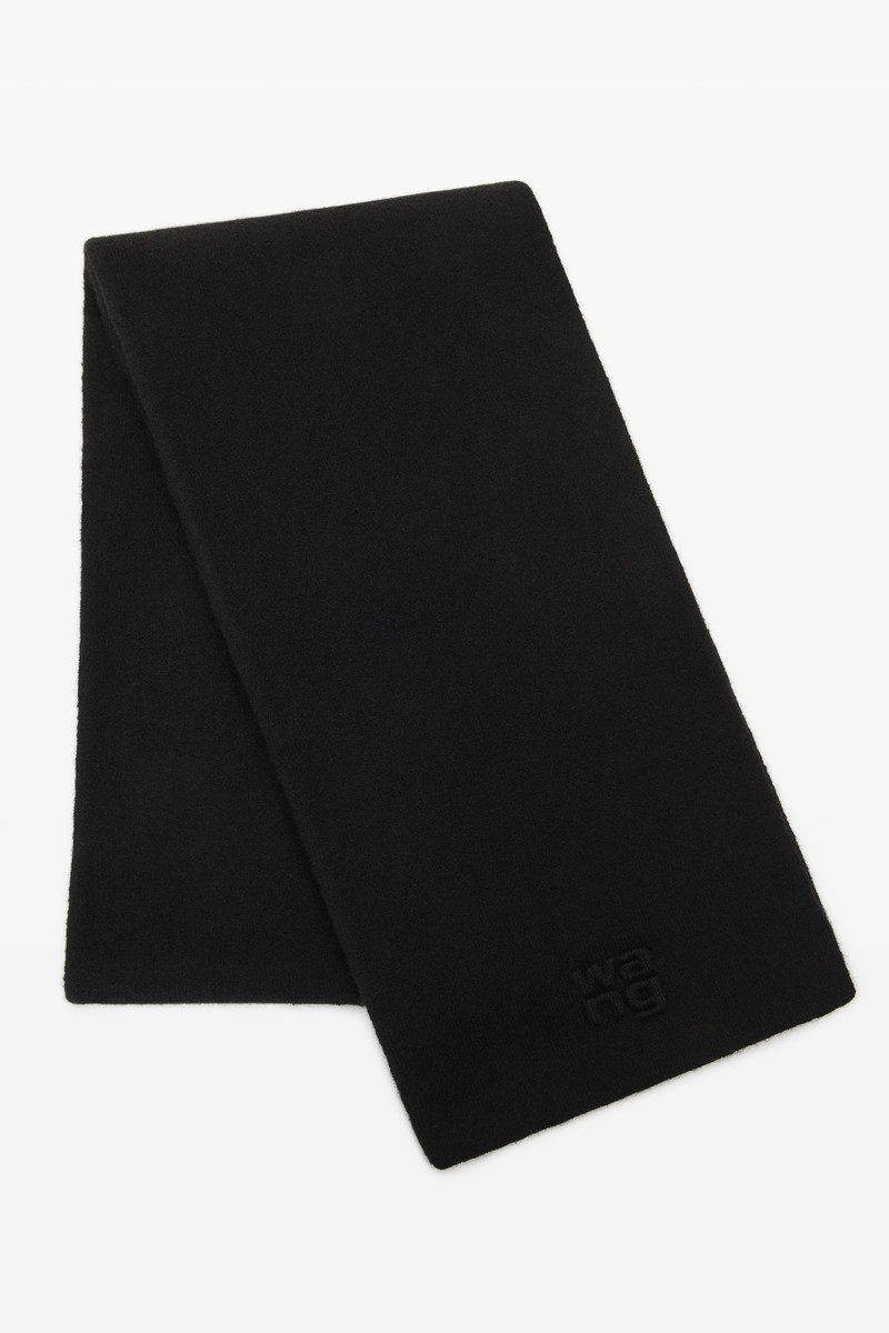 Alexander Wang logo scarf in soft stretch wool outlook