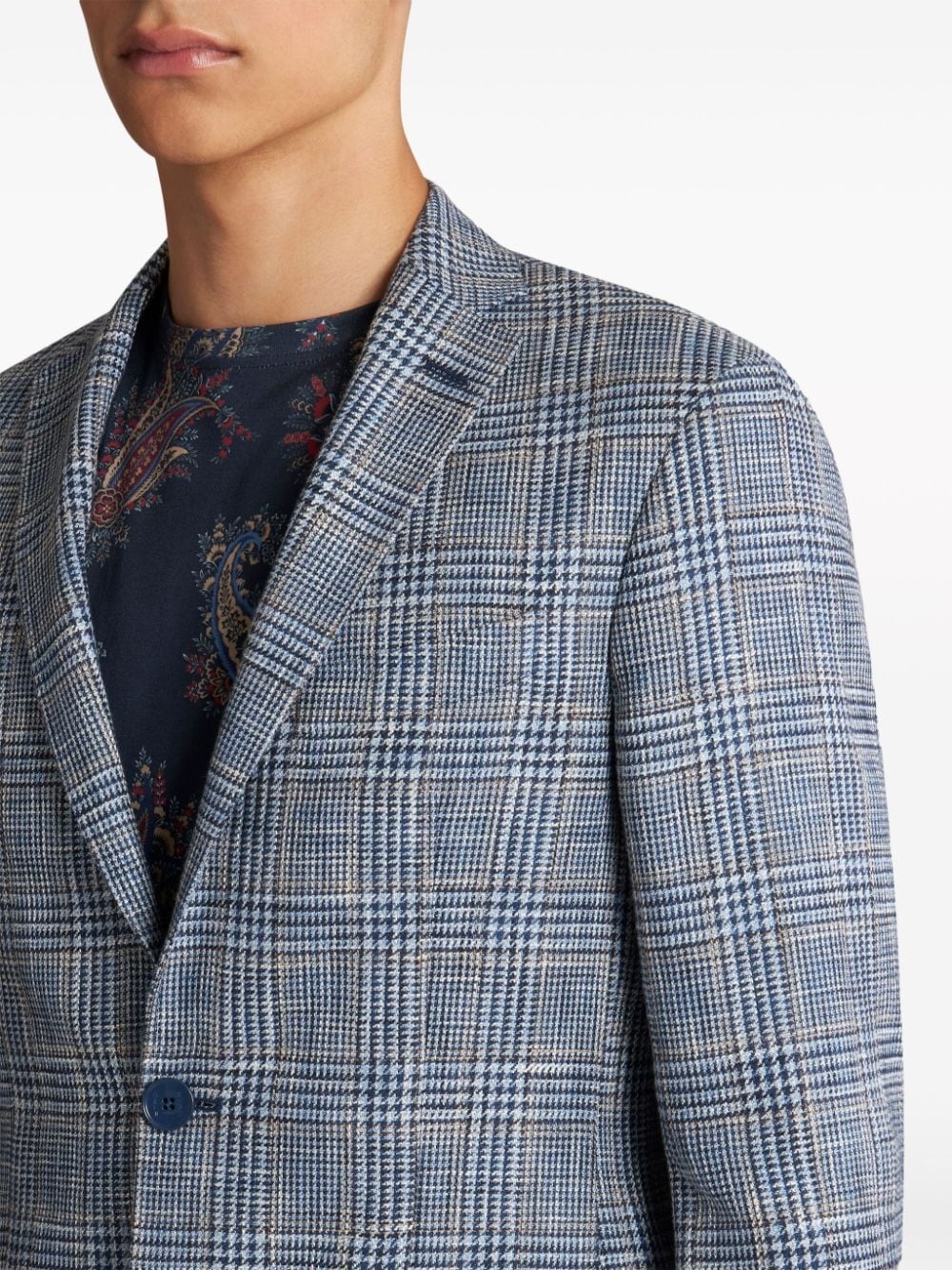 checked houndstooth blazer - 5