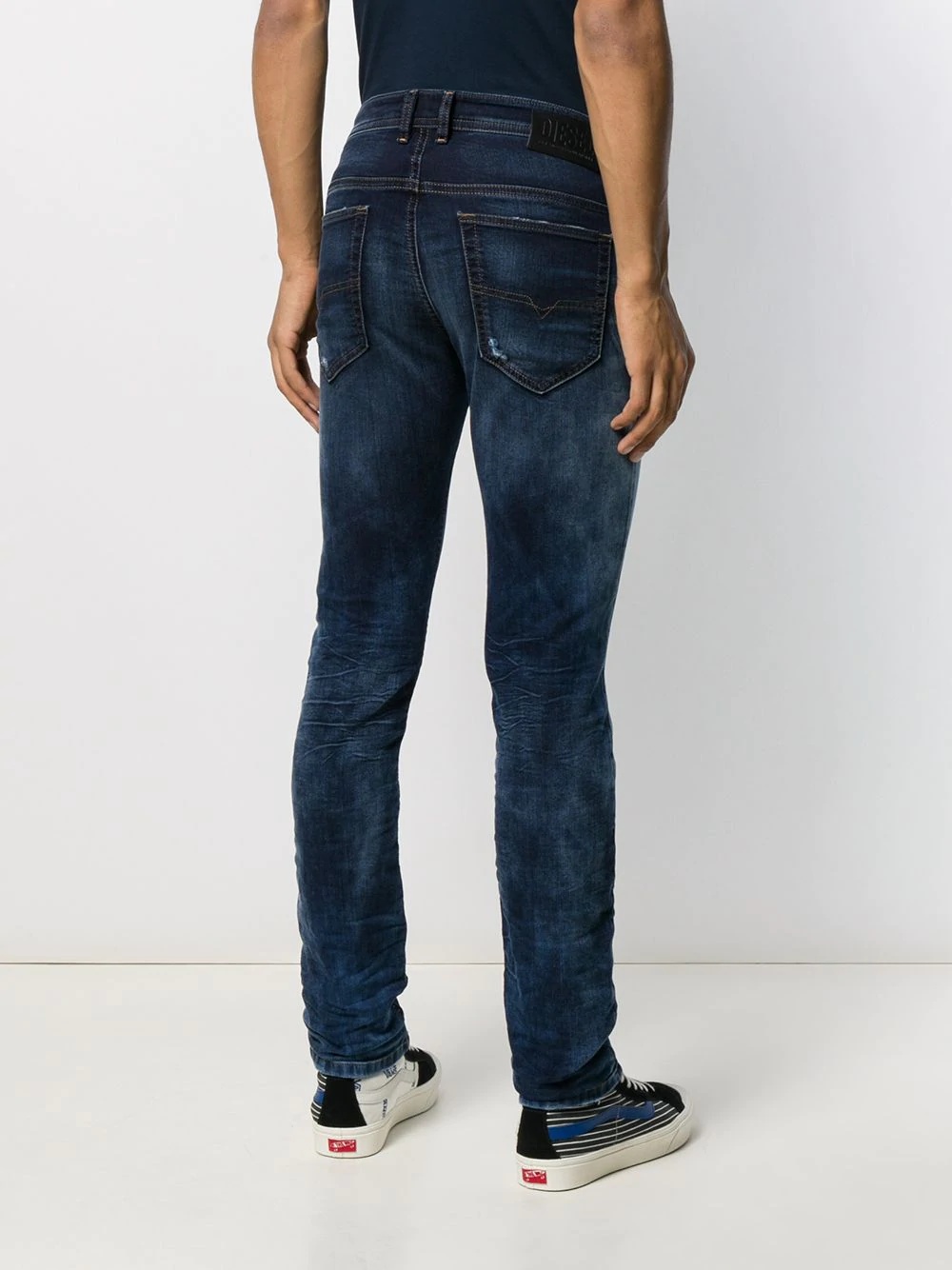 distressed slim-fit jeans - 4