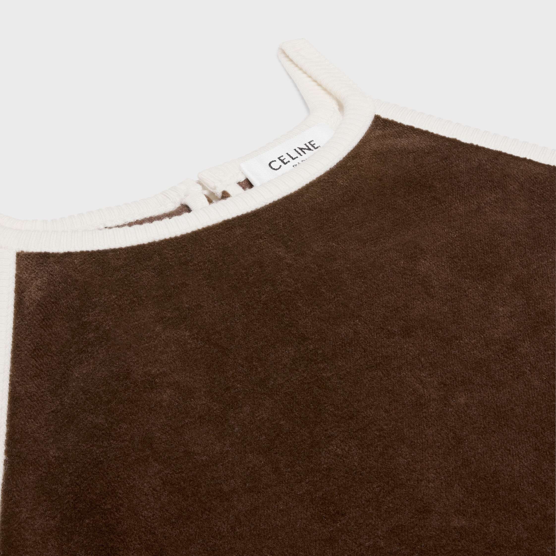 triomphe tank top in velvet jersey - 3
