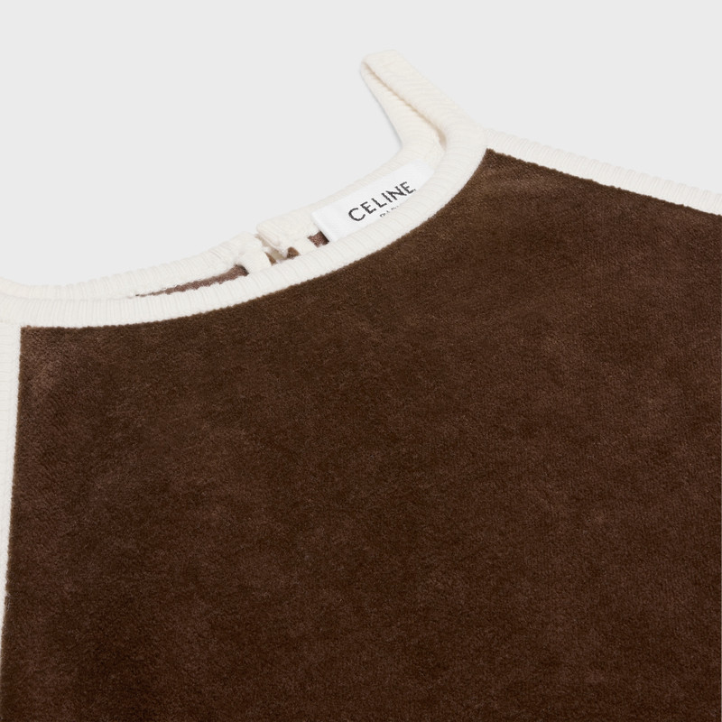 triomphe tank top in velvet jersey 3