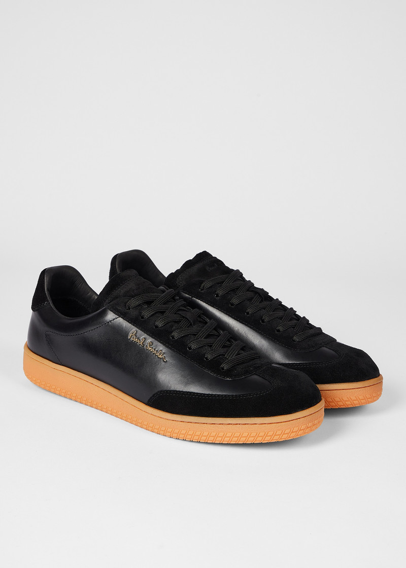 Paul Smith Black Leather 'Como' Trainers outlook