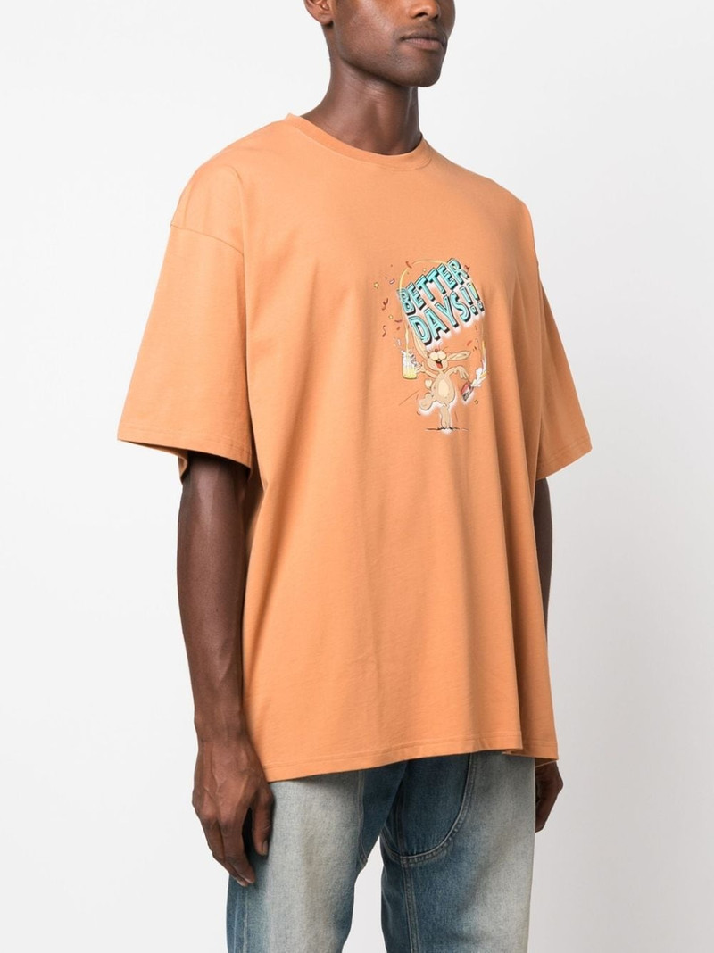 Better Days-print cotton T-shirt 3