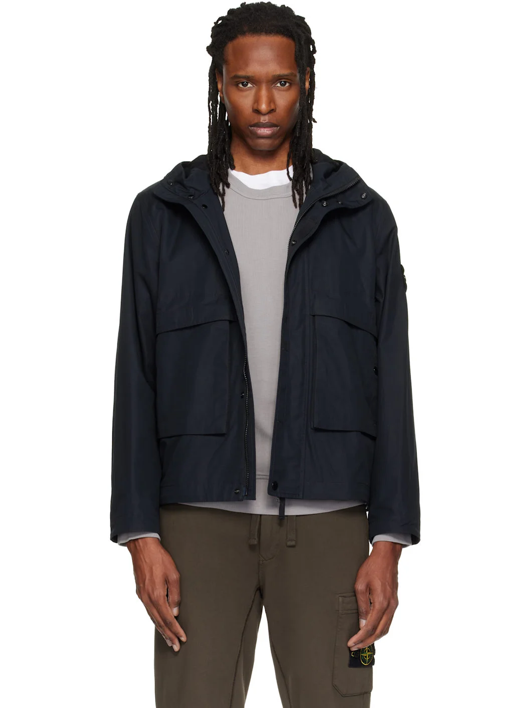 Black Q100025 All-Weather Cotton Canvas_S.I. Ghost Jacket - 1
