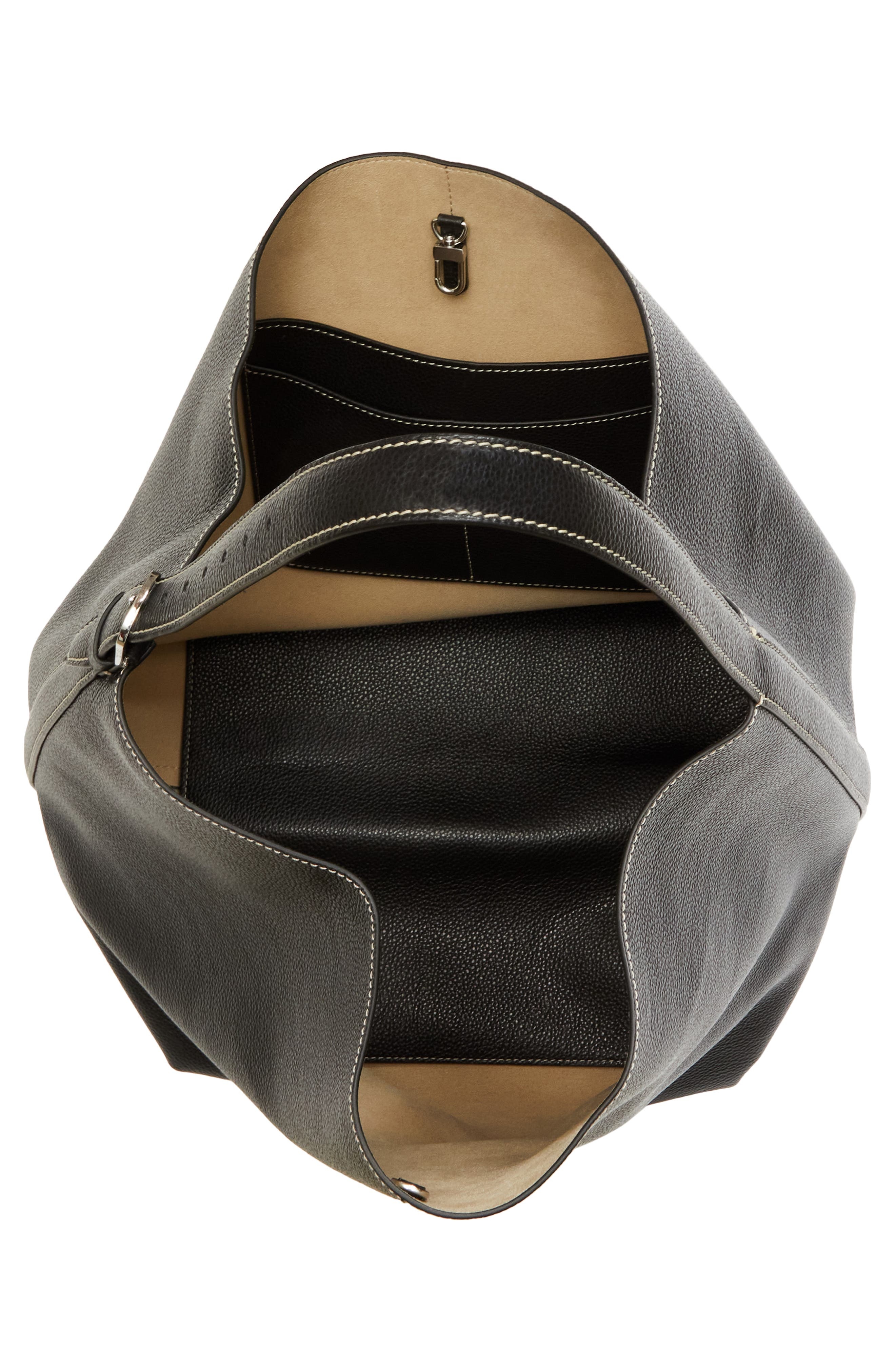 TOTEME Leather Tote in Black at Nordstrom - 5