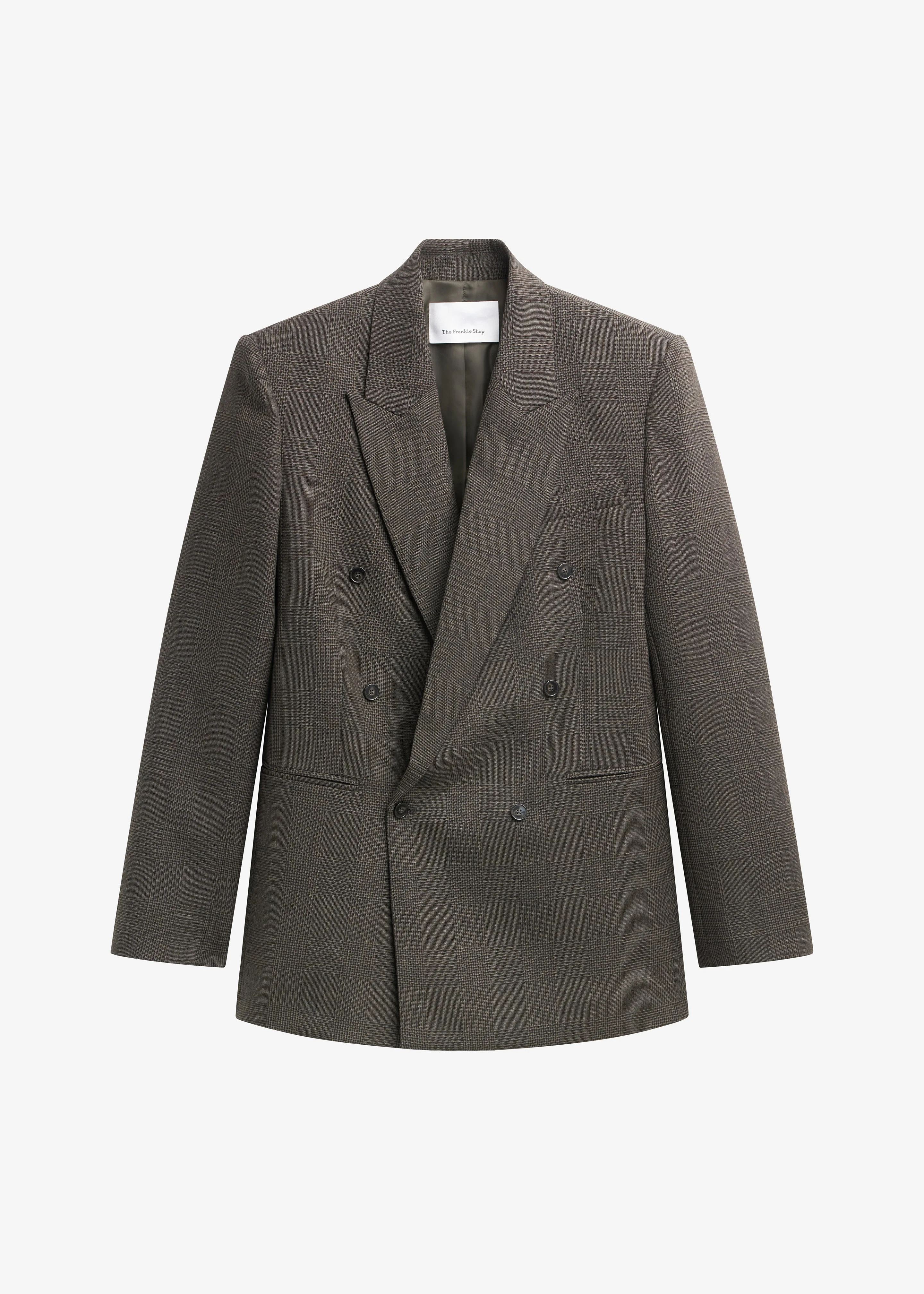Monterey Structured Wool Blazer - Olive Glen Plaid - 1