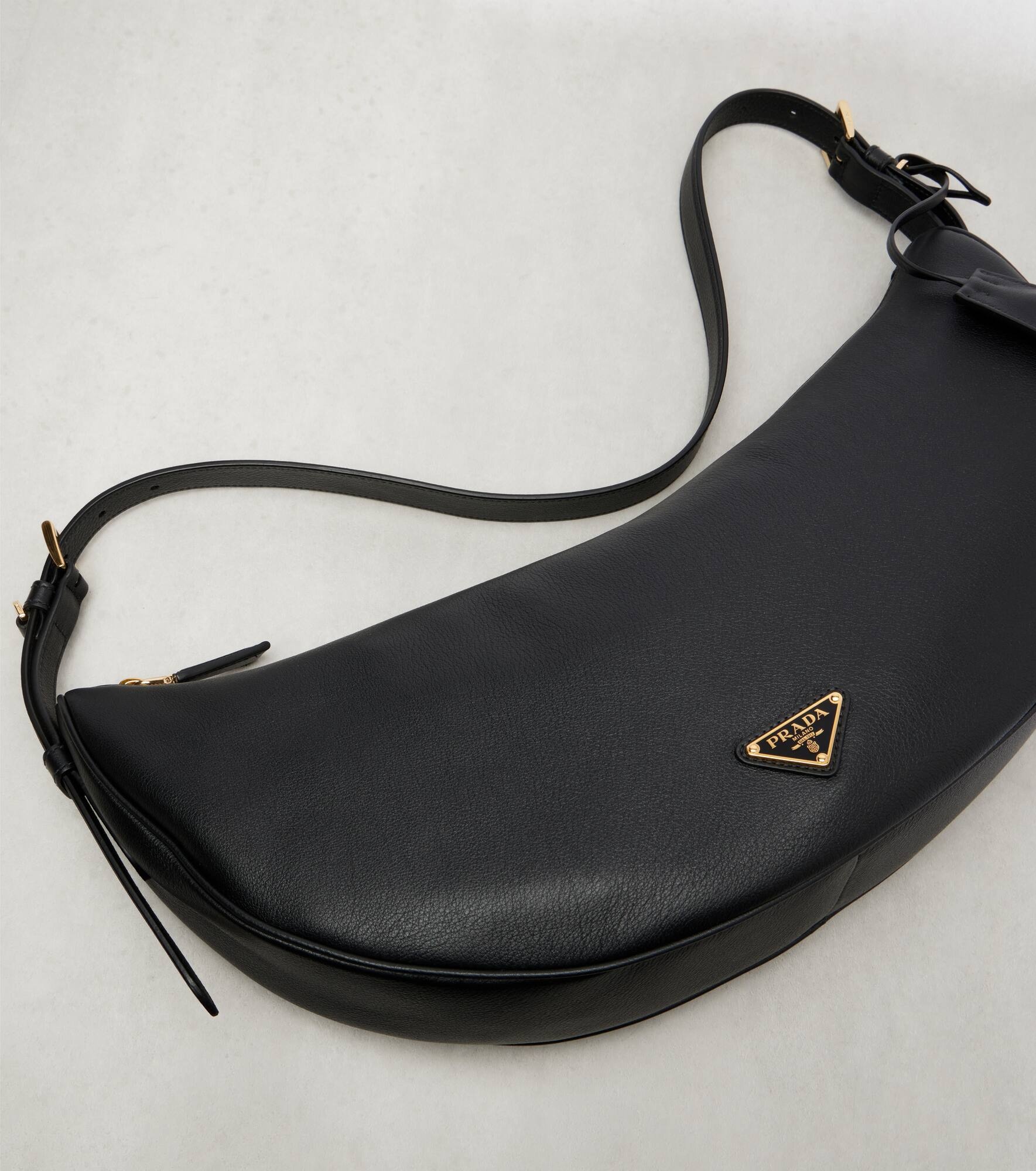 Demi-Lune Large leather shoulder bag - 6