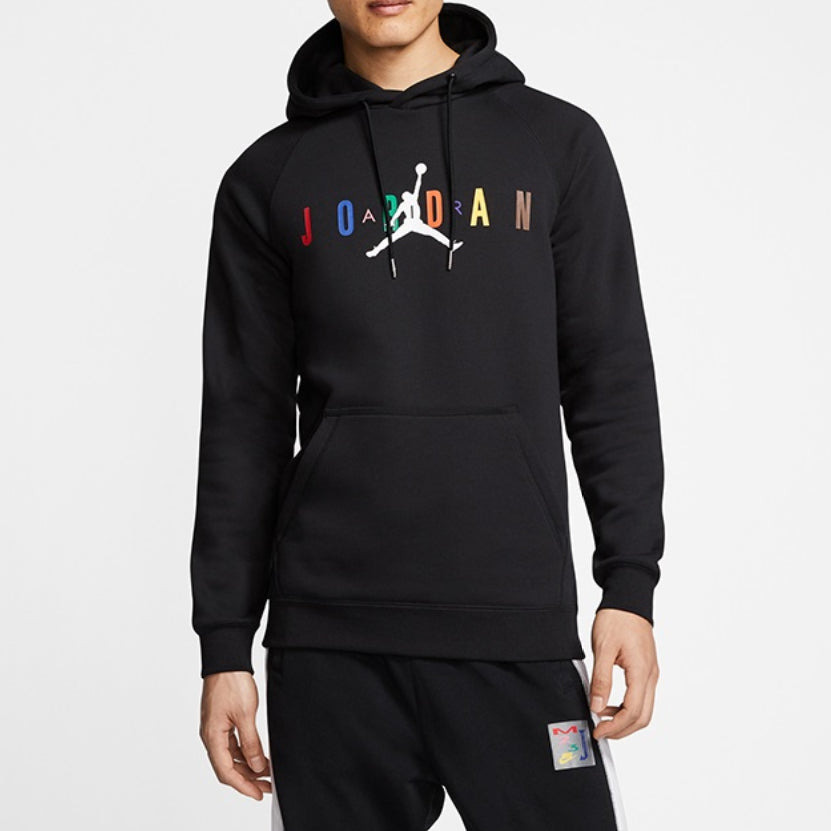 Air Jordan Air Sport Dna Hbr Patch Pattern Fleece Lined Knit Pullover Black CT6293-010 - 4