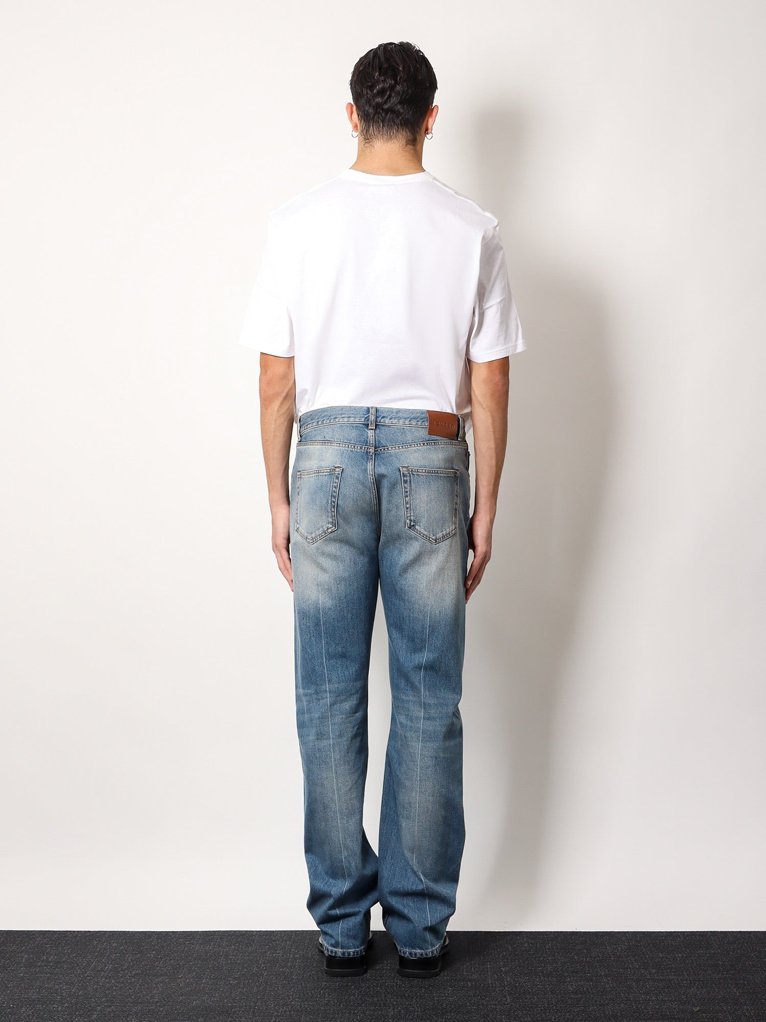 Alexander Mcqueen Washed Blue Straight Leg Jeans - 3
