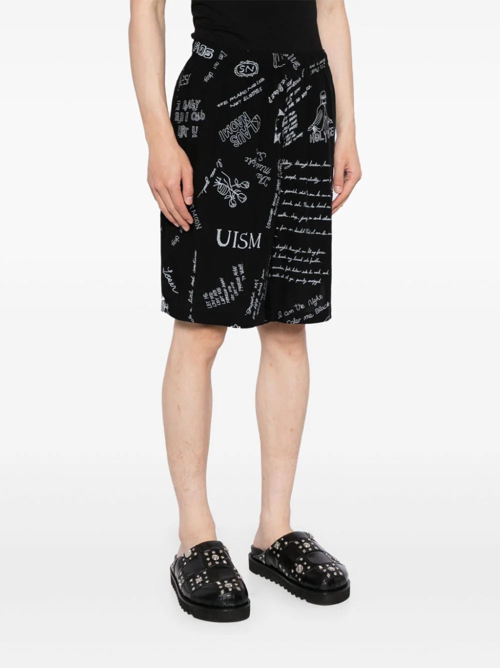 GRAPHIC-PRINT WIDE-LEG SHORTS - 3