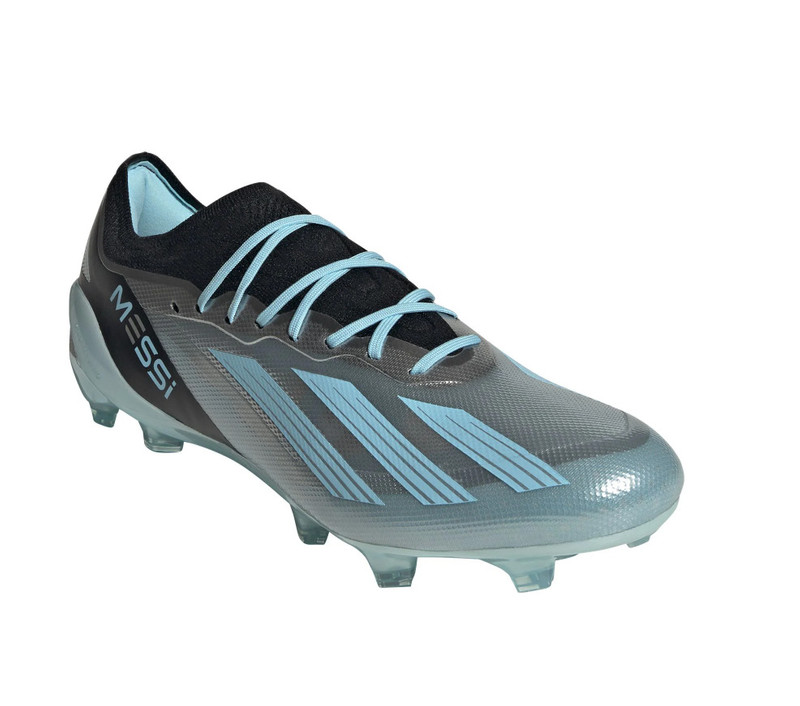 adidas adidas X Crazyfast Messi.1 Firm Ground Cleats 'Silver Bliss Blue Black' IE4079 outlook