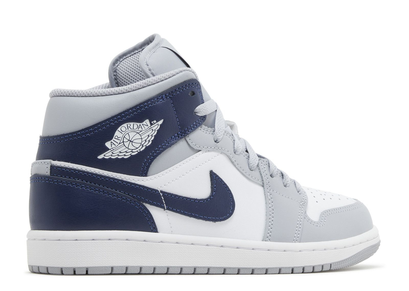 JORDAN 1 MID 'WOLF GREY MIDNIGHT NAVY' - 3