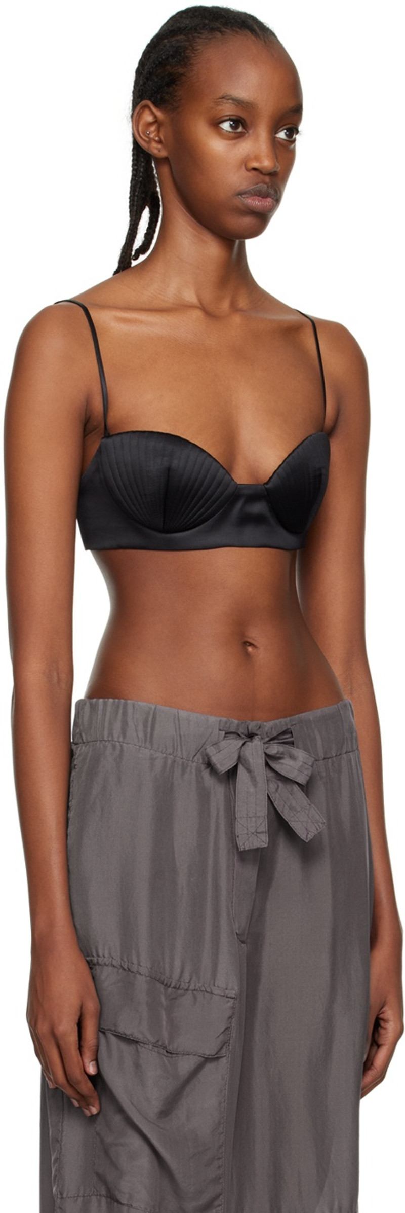 BEVZA Black Seashell Bra outlook