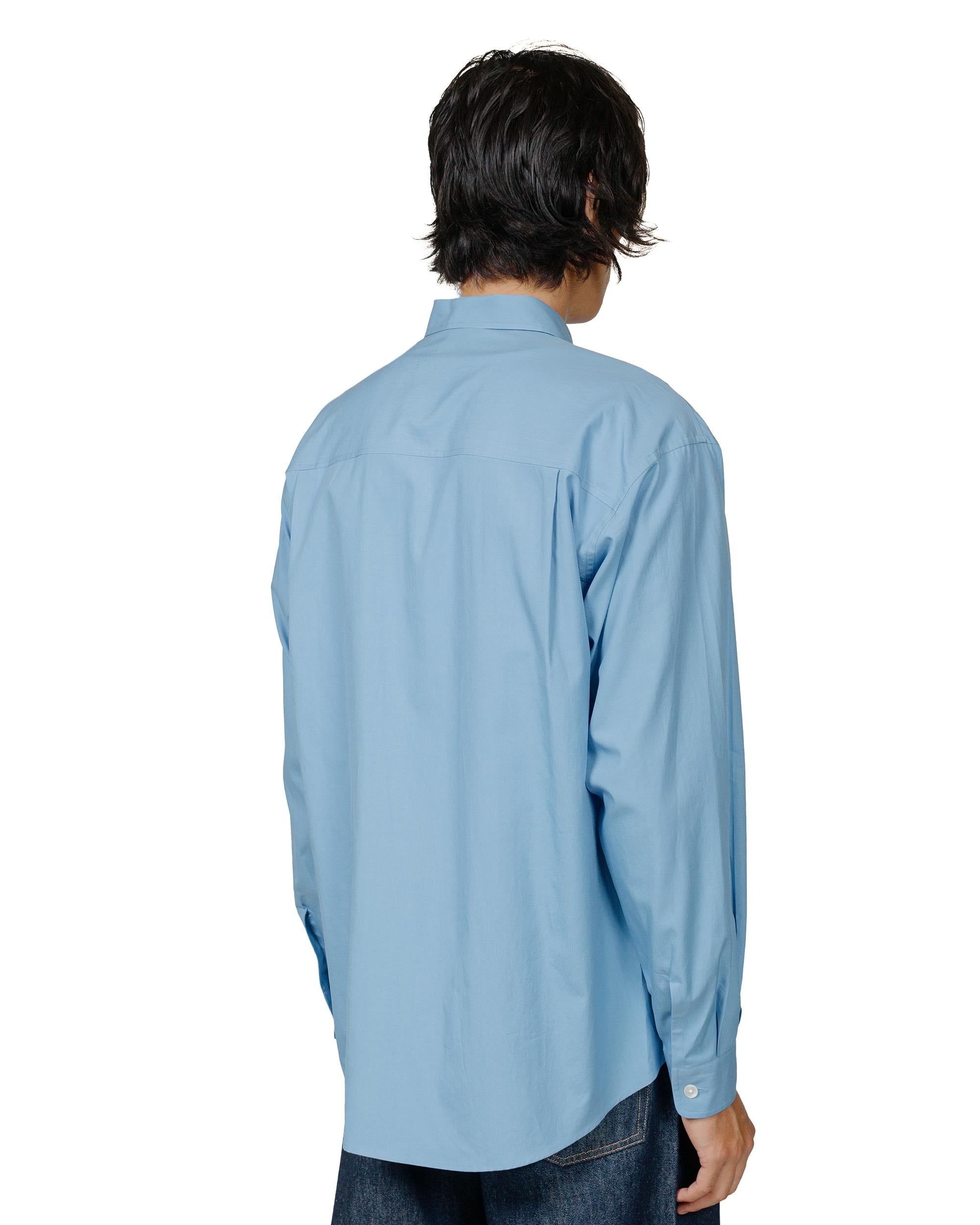 Washed Finx Twill Big Shirt Blue - 3