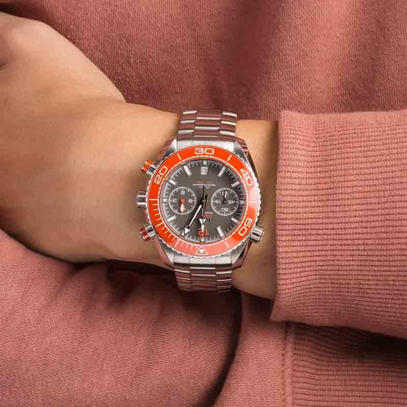 Omega Seamaster Planet Ocean Orange Timing Bezel - 5