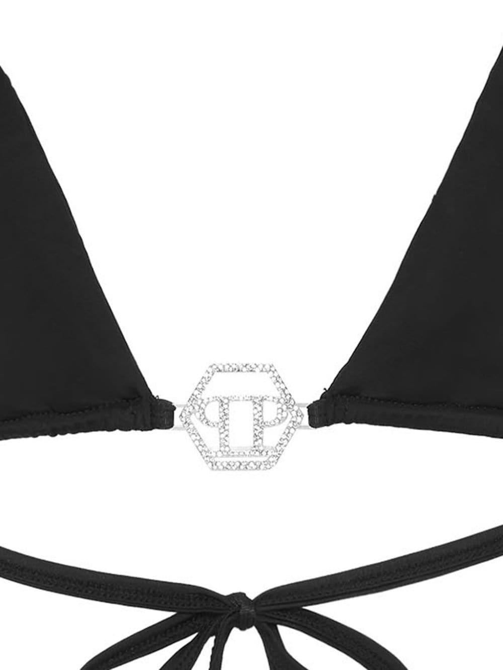 logo-plaque triangle bikini set - 2
