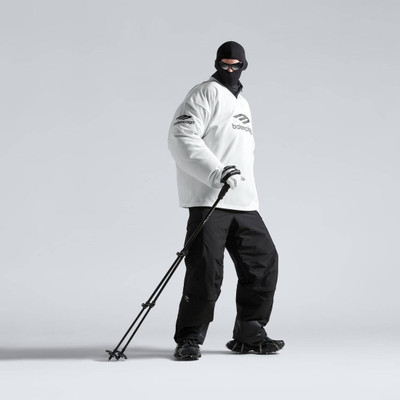 BALENCIAGA Skiwear - 3b Sports Icon Ski Long Sleeve T-shirt Large Fit in White outlook