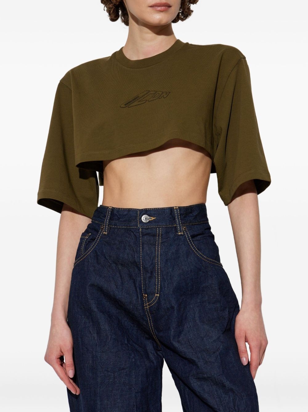 cropped T-shirt - 3