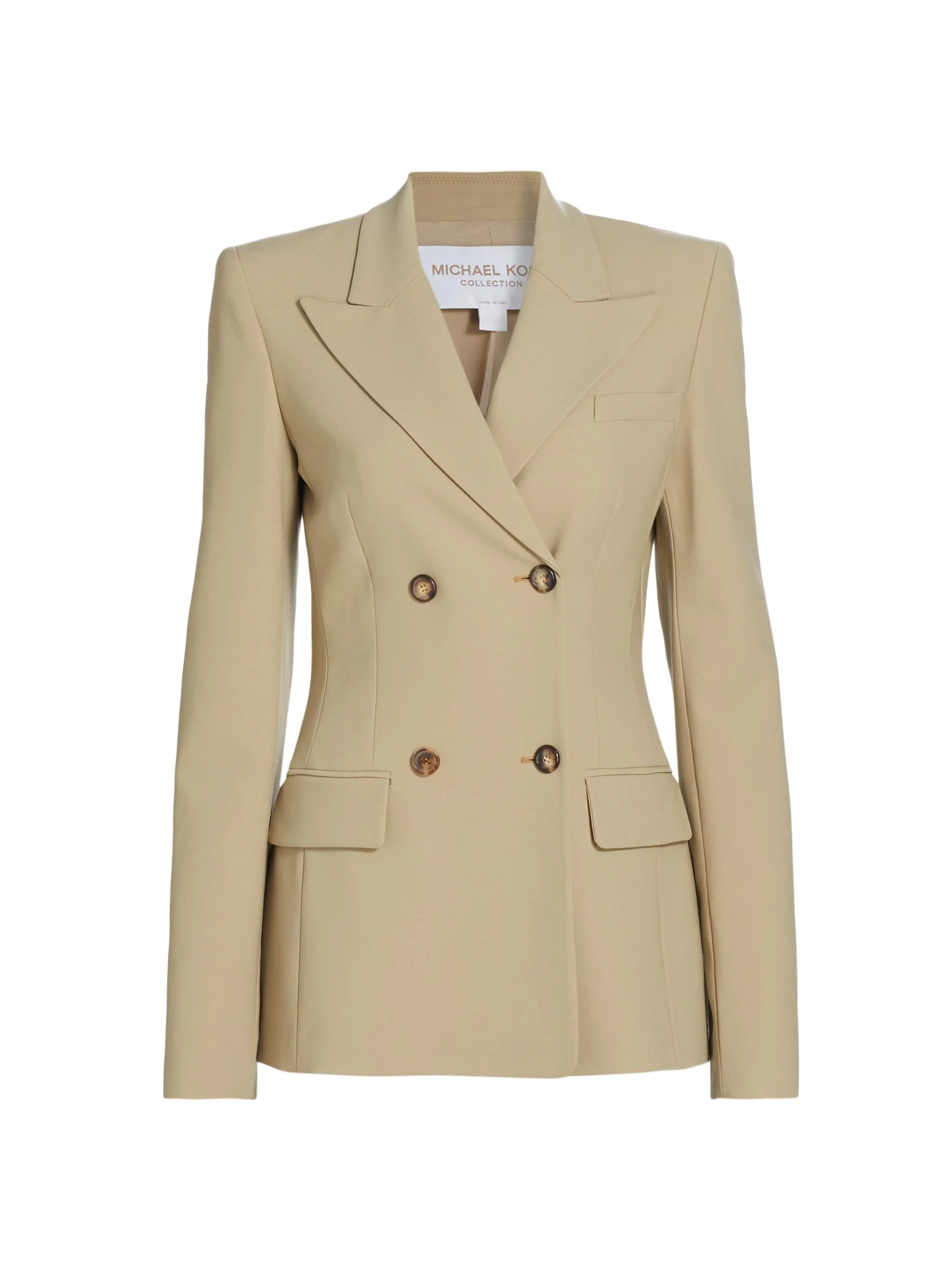 Women's Georgina Wool Double-Breasted Blazer - Sand - 1