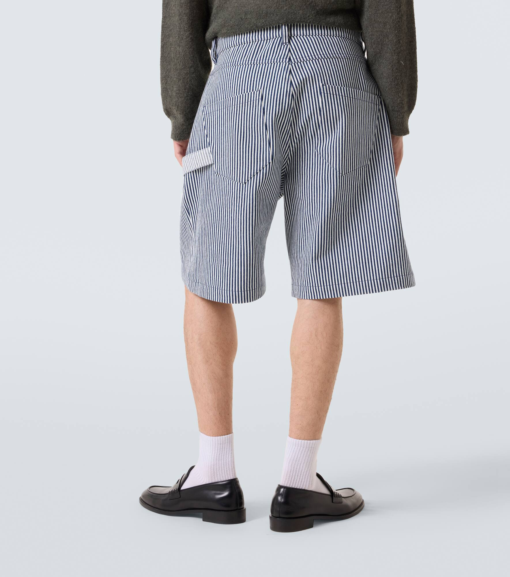 Striped cotton shorts - 4