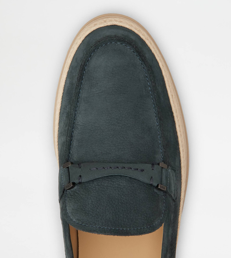LOAFERS IN NUBUCK - BLUE 5