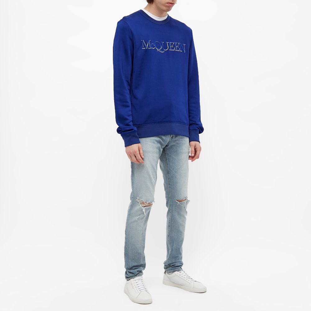 Alexander McQueen Logo Embroidered Crew Sweat - 5