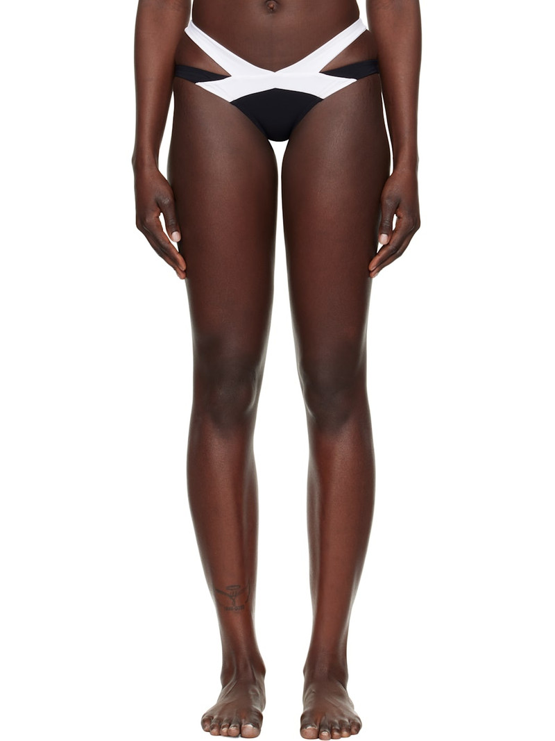 Black & White Mazzy Bikini Bottom 1