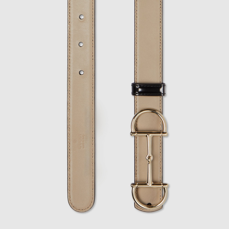 Reversible thin belt with Horsebit 7