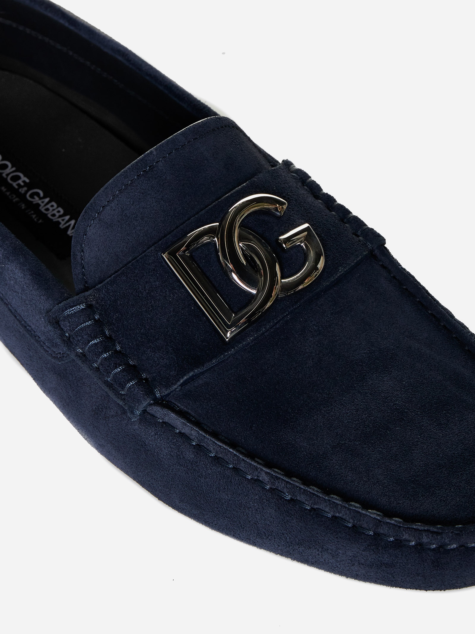 DG logo suede loafers - 4