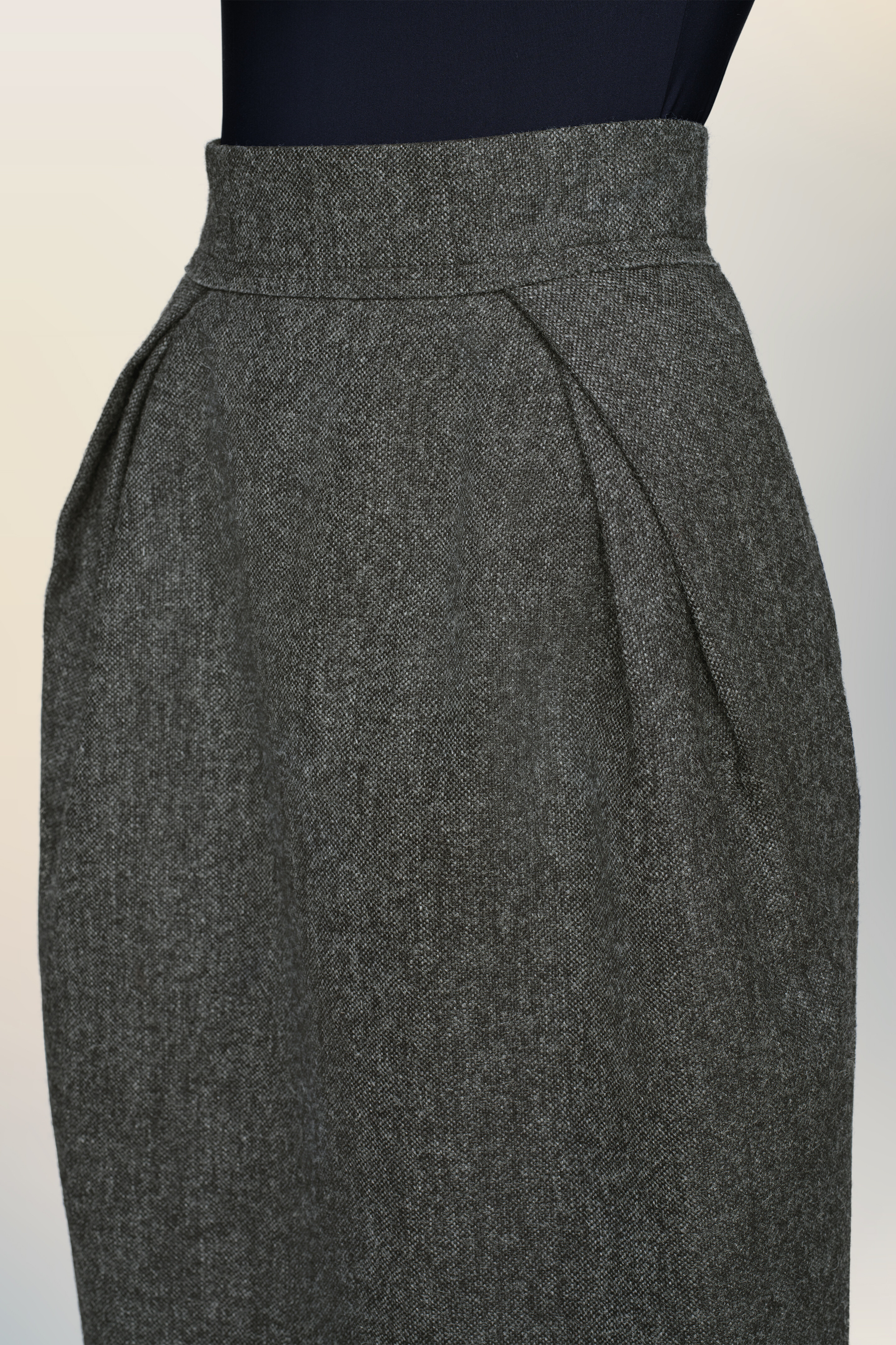 Wool midi skirt - 5