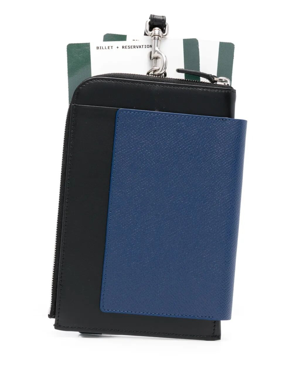 Balenciaga Men Semi Matte Leather Passport Phone Holder - 2