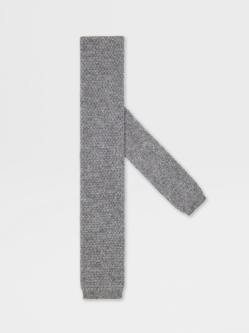 GREY OASI CASHMERE TIE 1