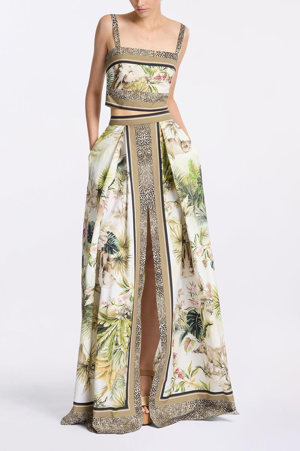 Printed Cotton Long Skirt - 2