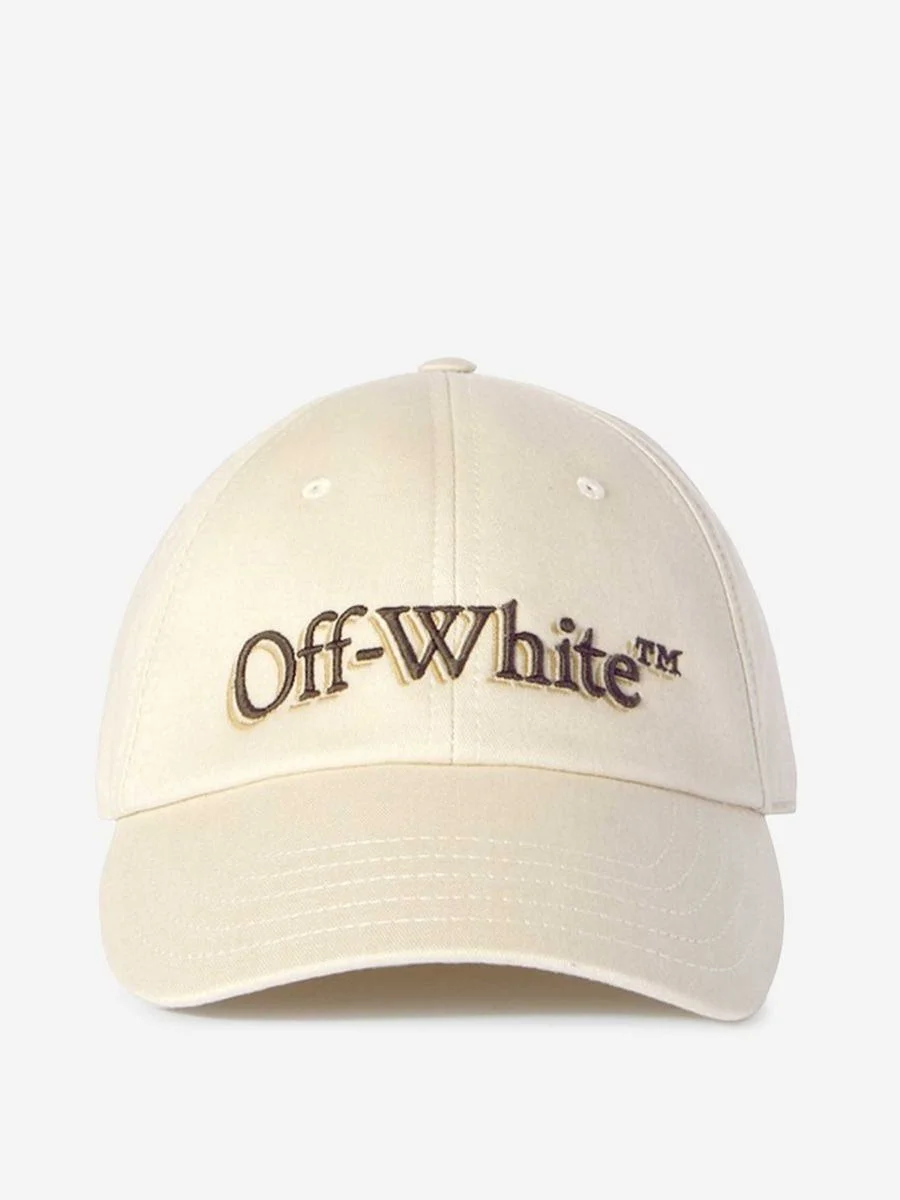 Off-White Embroidered Cotton Cap - 1