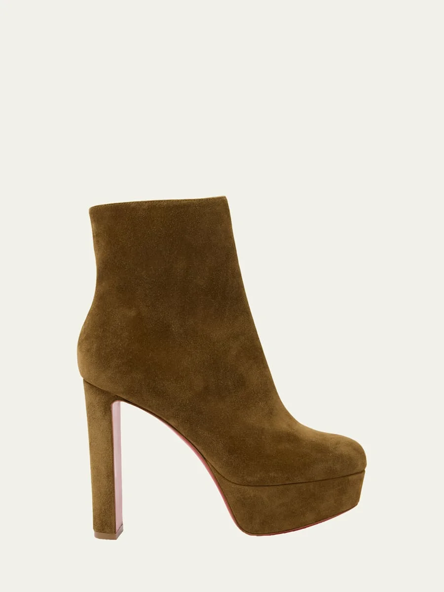 55mm Loo Suede Ankle Booties - 1