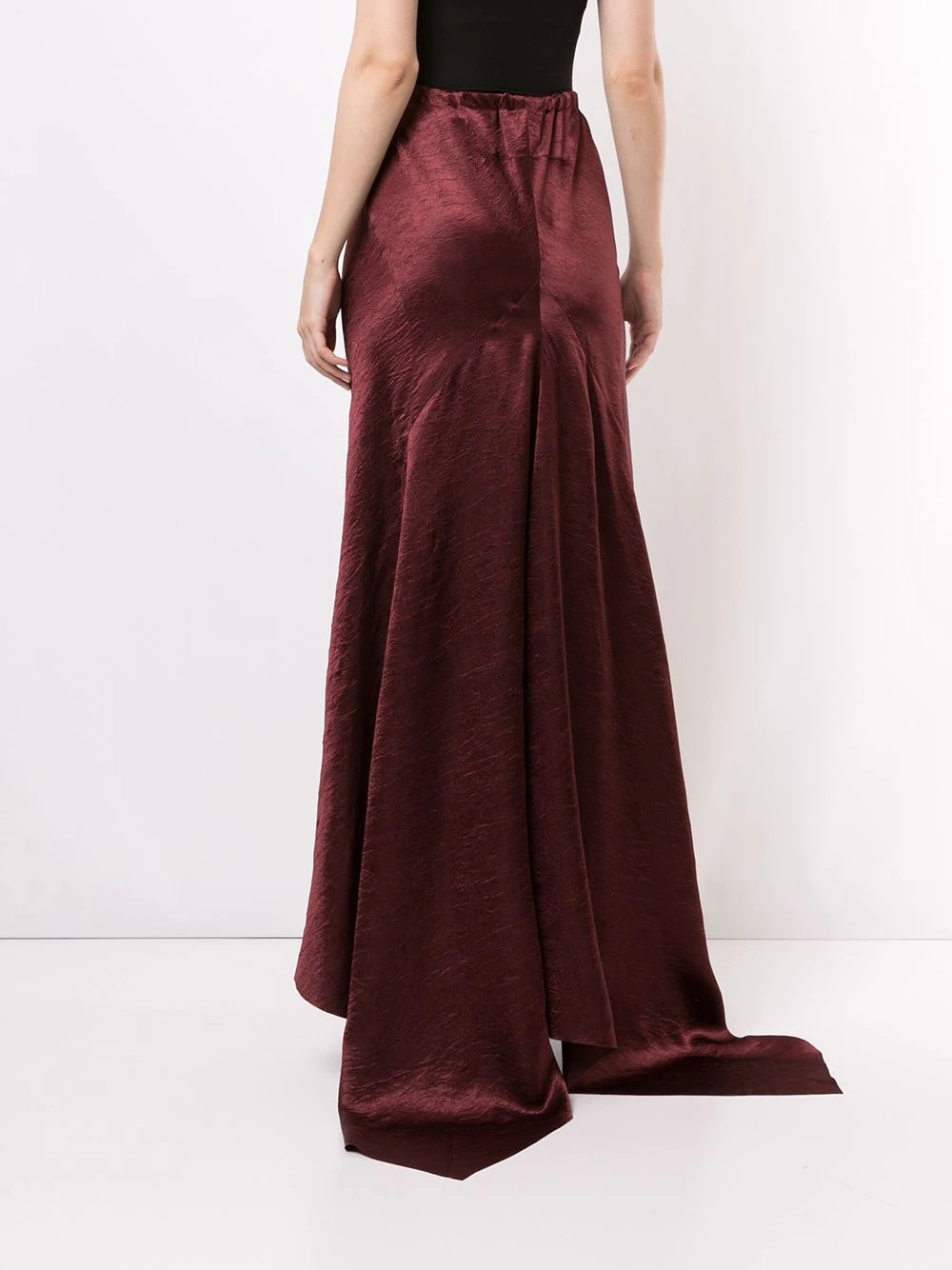 velvet maxi skirt - 4