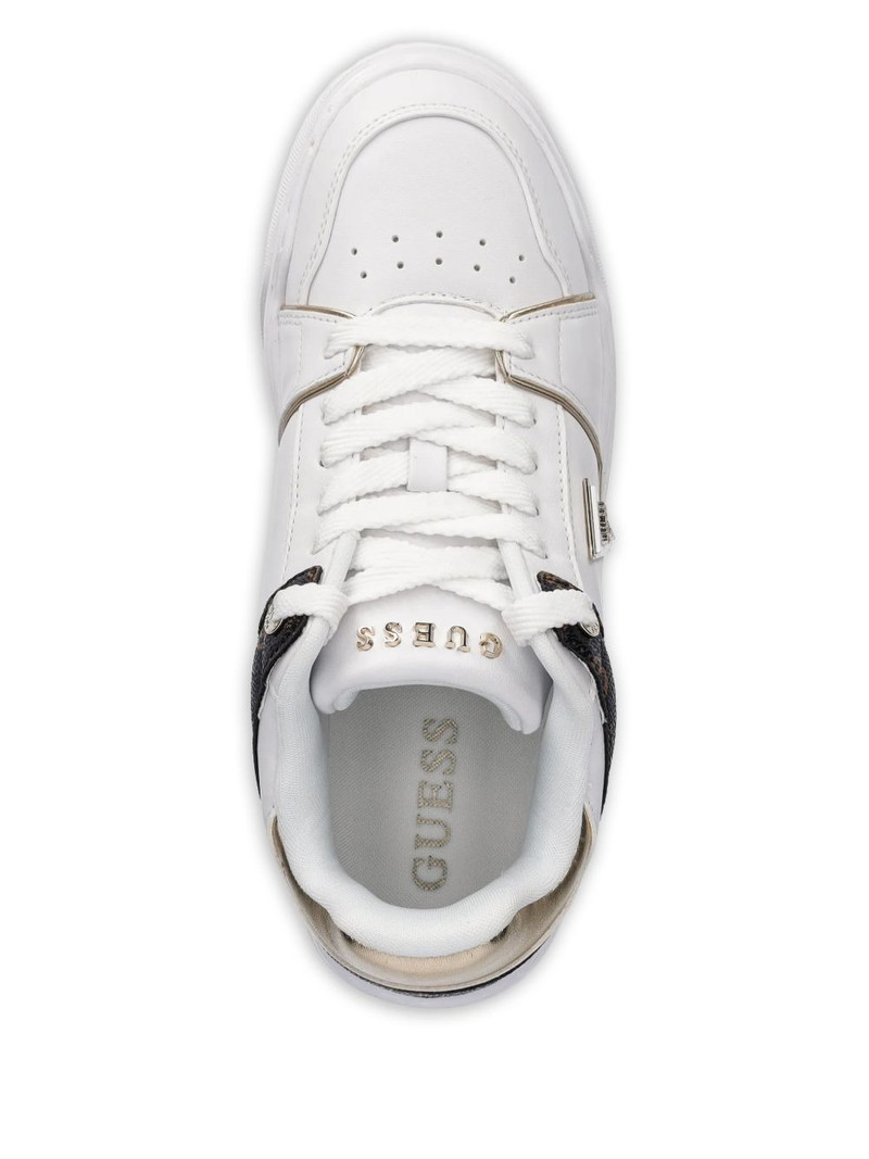 logo-plaque panelled sneakers 3