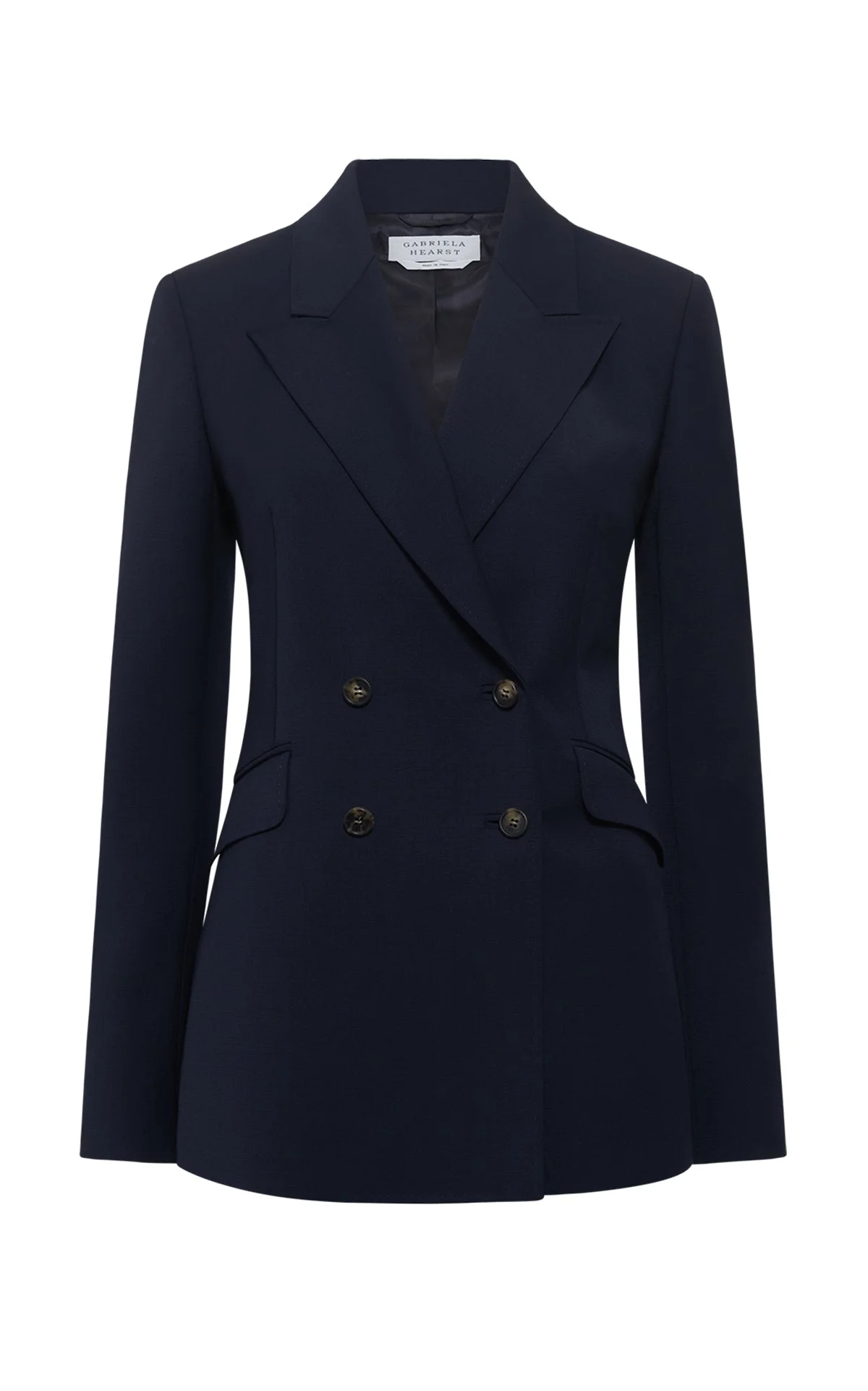 Angela Blazer in Dark Navy Wool - 1