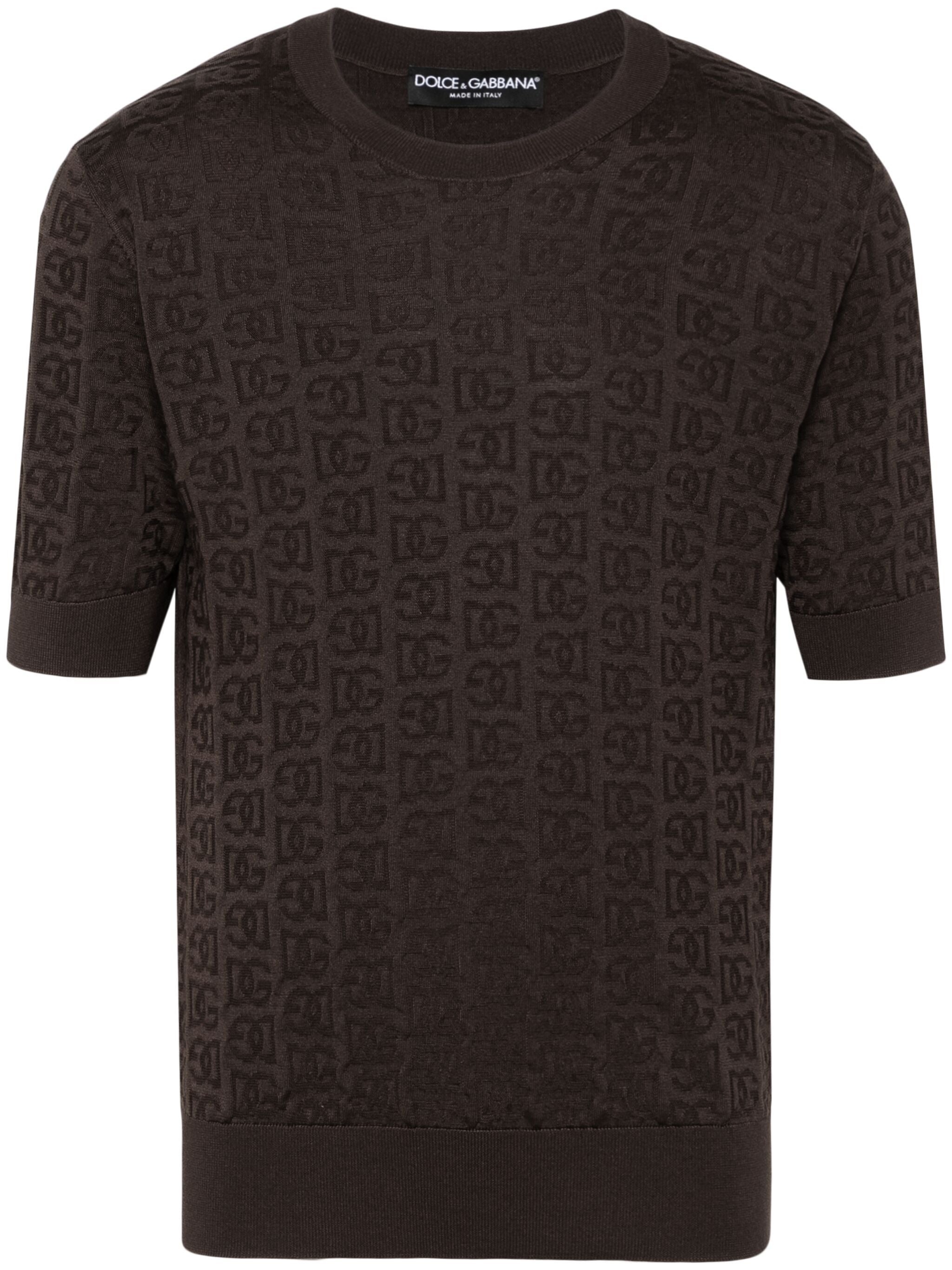 MONOGRAM-JACQUARD T-SHIRT - 1
