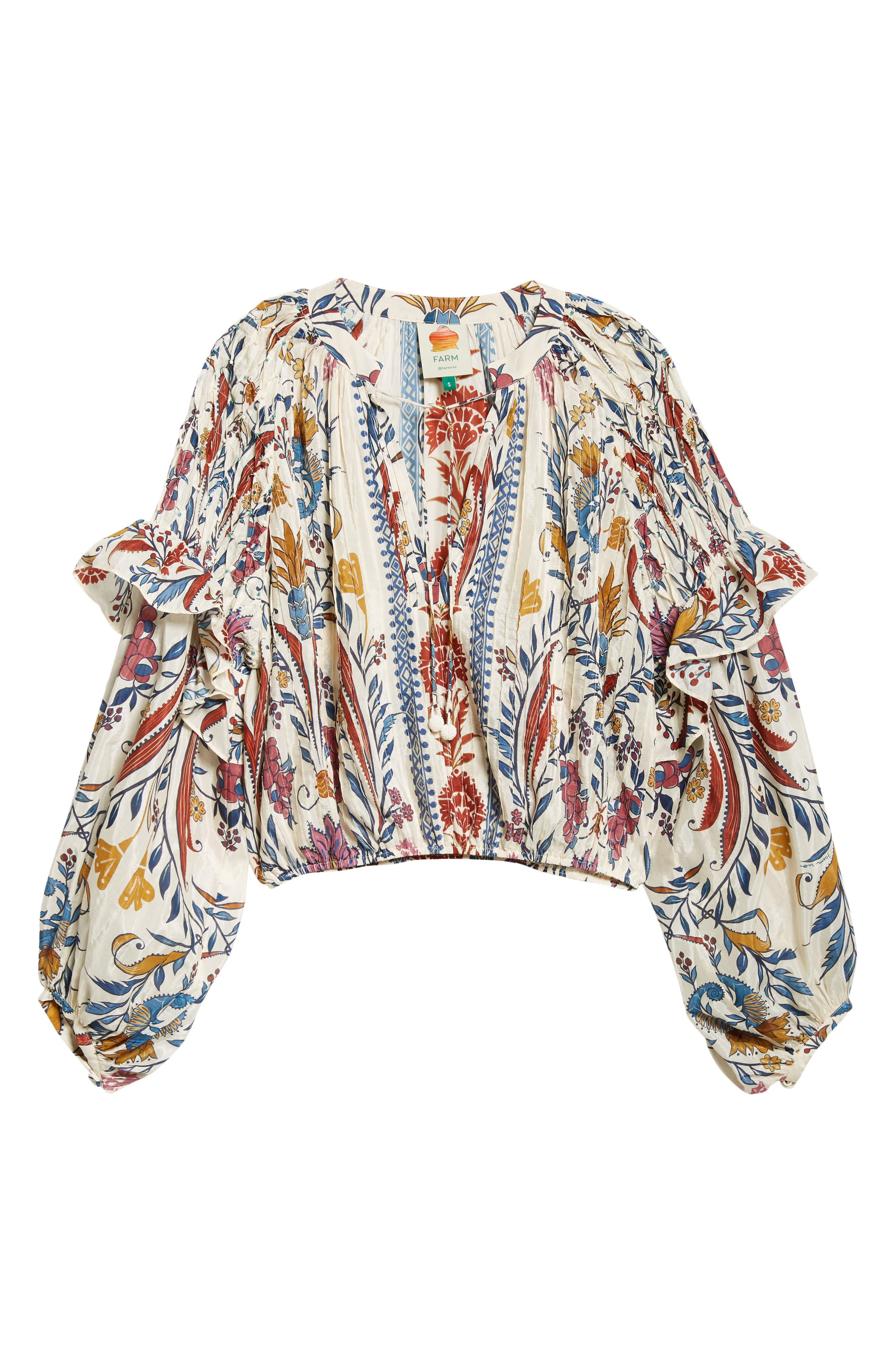 FARM Rio Romantic Lightness Ruffle Top in Romantic Lightness C at Nordstrom - 6