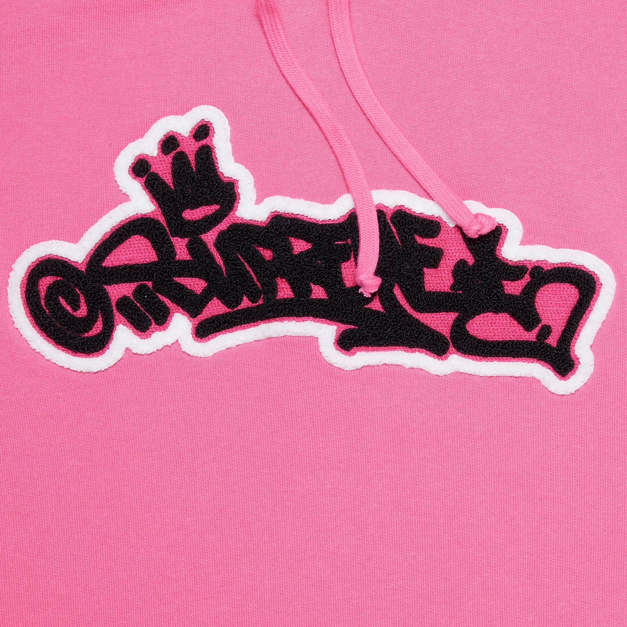 Supreme Handstyle Hooded Sweatshirt 'Magenta' - 3