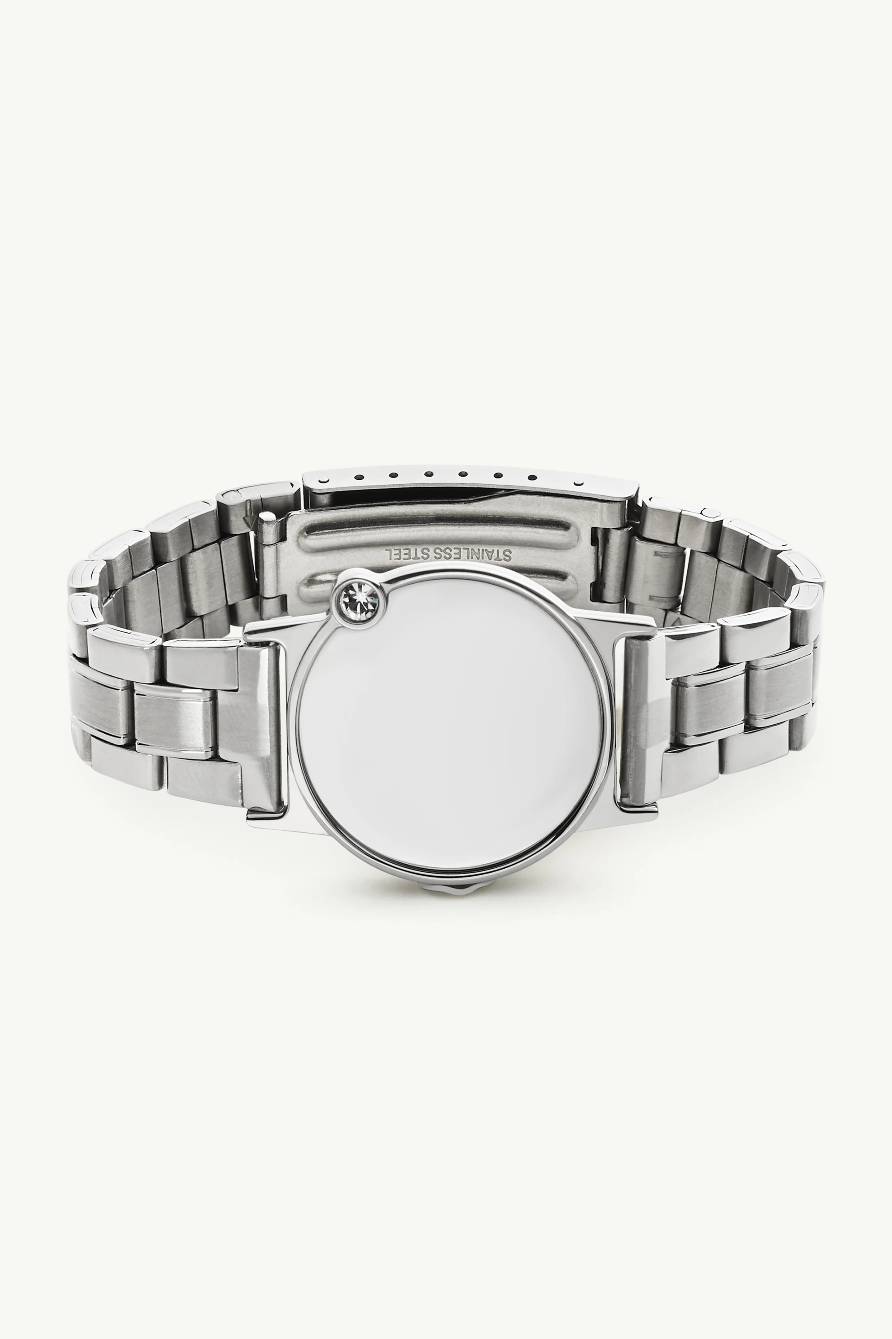 Mirror-faced metal bracelet - 1