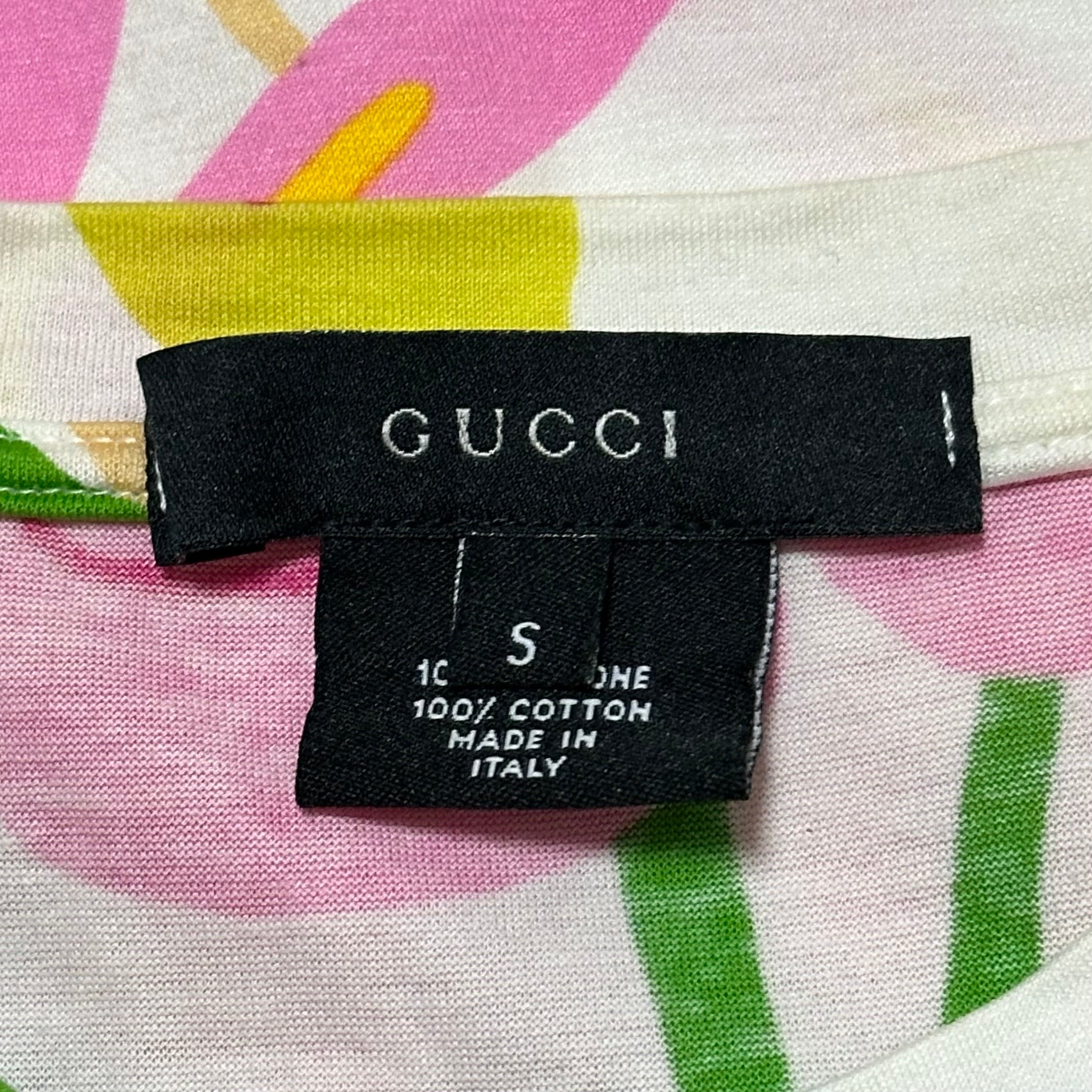 GUCCI Spring Summer 1999 "Hippie Chic" Floral Print T-Shirt - 5