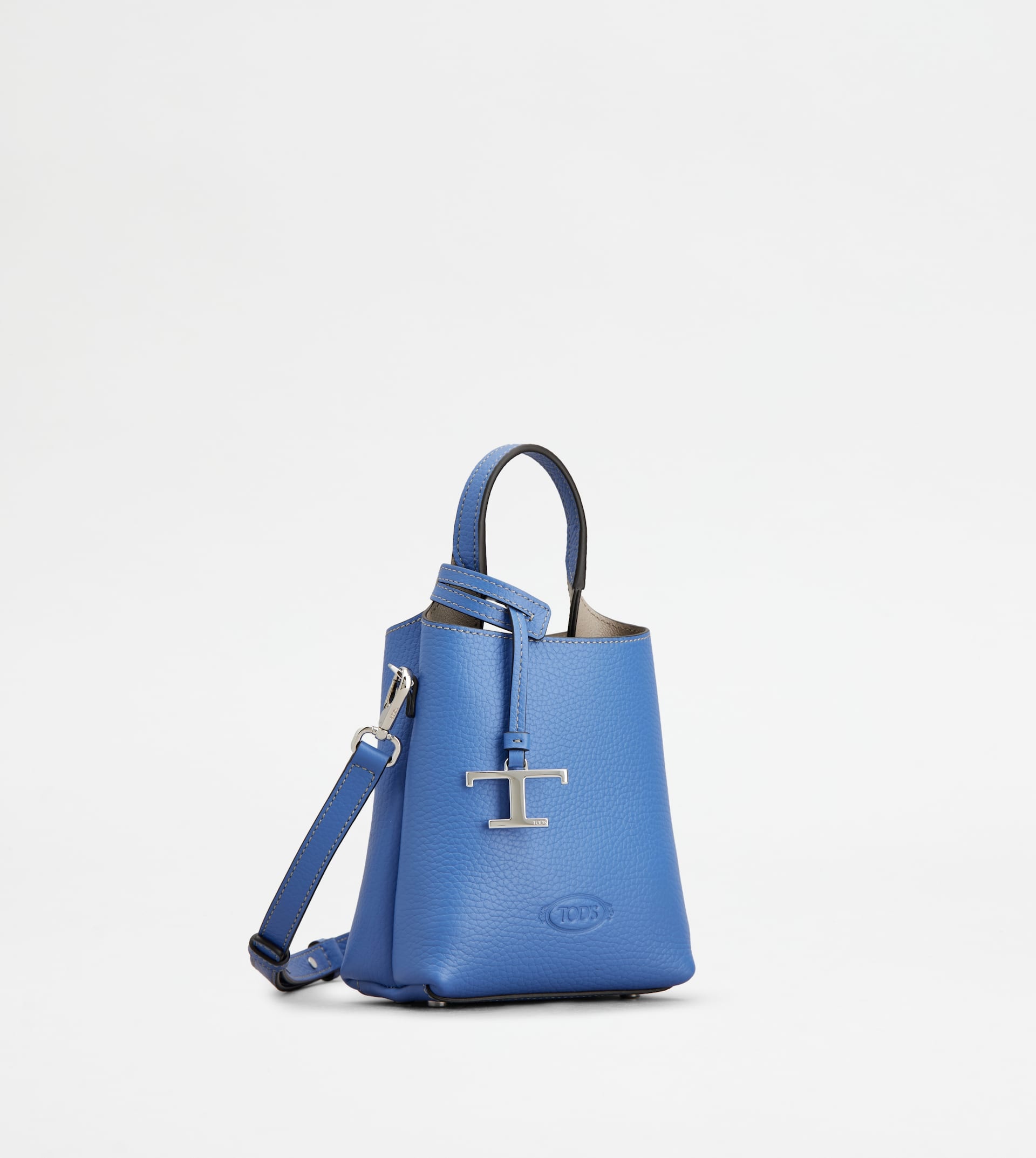 TOD'S MICRO BAG IN LEATHER - LIGHT BLUE - 2