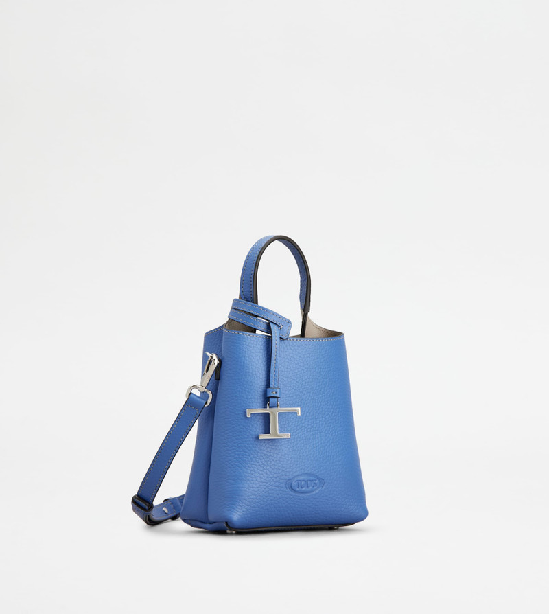 Tod's TOD'S MICRO BAG IN LEATHER - LIGHT BLUE outlook